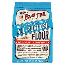Bob's Red Mill Unbleached White, All Purpose Flour, 5 Pound
