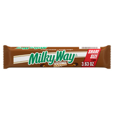 Milky Way Creamy Caramel Smooth Nougat Bars Limited Edition Share Size, 2 count, 3.63 oz