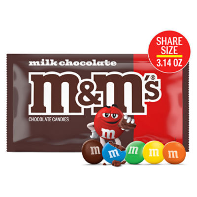 M&M's Milk Chocolate Candies Share Size, 3.14 oz