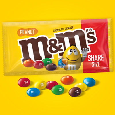 M&M'S Peanut Milk Chocolate Candy, Share Size Bag - The Fresh Grocer