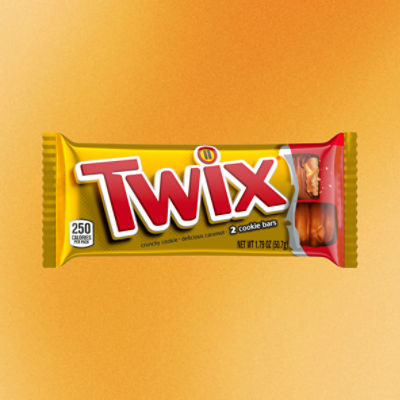 Two Twix Packages With Left And Right Bars, Twix, Package