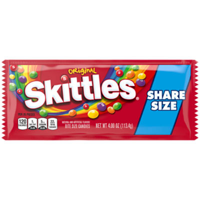 SKITTLES Original Fruity Candy, 4.0 oz. Bag