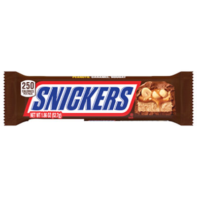 SNICKERS Full Size Chocolate Candy Bar, 1.86 oz