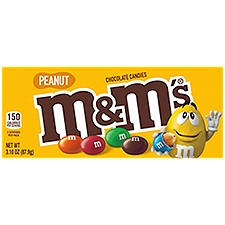 M&M's Peanut, Chocolate Candies, 3.1 Ounce