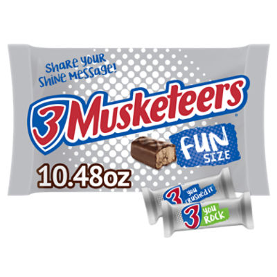 3 MUSKETEERS Fun Size Chocolate Candy Bars, 10.48 Ounce