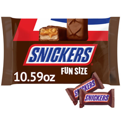 2 Snickers 10.59 oz Fun Size Bags Chocolate, Caramel, Peanuts & Nougat