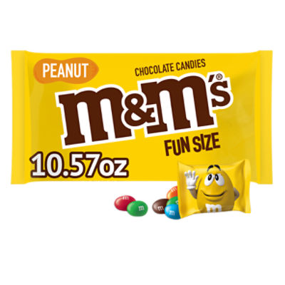 M&M's M&M's, Fun Size Peanut Chocolate Candy, 10.57 Oz