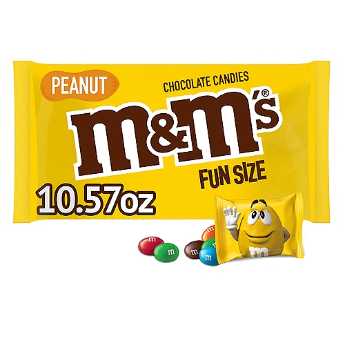 M&M'S Fun Size Peanut Chocolate Candy, 10.57 Oz