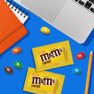 M&M's Fun Size Peanut Milk Chocolate Candy, 10.57 oz Bag