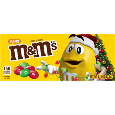 M&M'S Peanut Chocolate Christmas Candy Gift Box