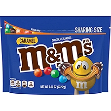 M&M'S Caramel Chocolate Candy, Sharing Size, 9.6 Ounce