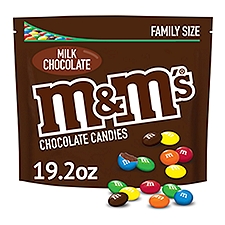 M&M'S Milk Chocolate Candy, Family Size, 19.2 oz