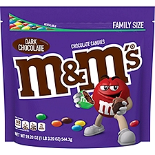 M&M'S Dark Chocolate Candy 50% Cacao, 19.2 Oz