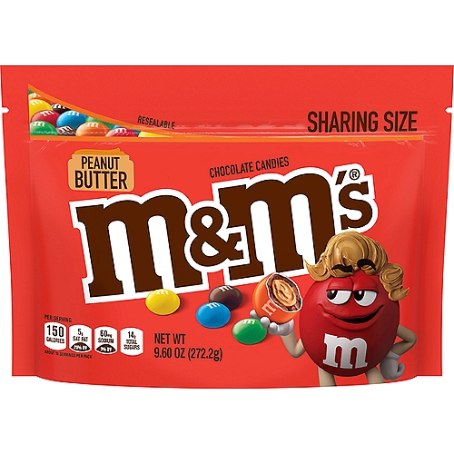 Iconic M&M'S Candy only gets better with the delicious taste of real peanut butter. Peanut Butter M&M'S Candy is a tasty chocolate candy that's great for parties, baking, or road trips.