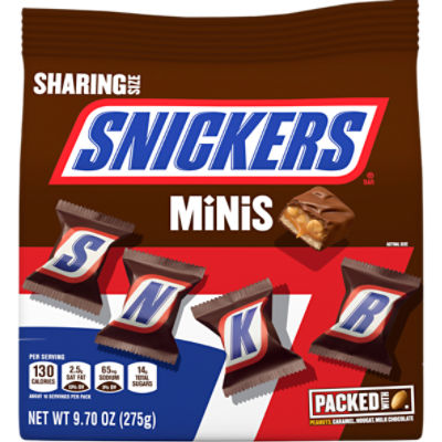 SNICKERS Minis Chocolate Candy Bars, 9.7 oz, 9.7 Ounce