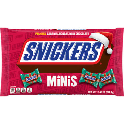 SNICKERS Christmas Candy Minis Size Chocolate Bars