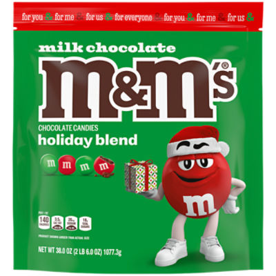 M&M'S Milk Chocolate Christmas Candy Bag