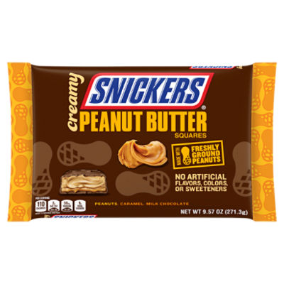 Snickers Creamy Peanut Butter Squares, 9.57 oz, 9.57 Ounce