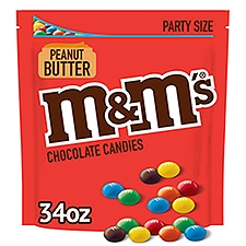 M&M'S Peanut Butter Chocolate Candy, 34 Oz