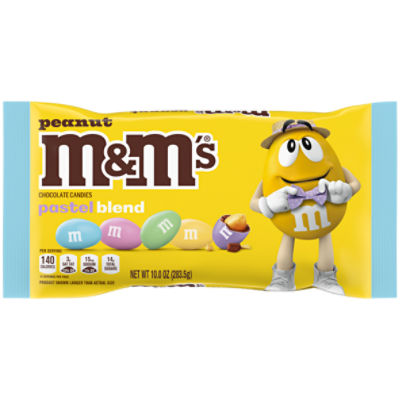 M&M's Pastel Blend Peanut Chocolate Candies, 10.0 oz