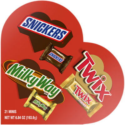 SNICKERS, TWIX & More Valentines Day Assorted Chocolate Candy, 6.84 Ounce