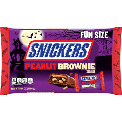 SNICKERS Peanut Brownie Fun Size Halloween Candy