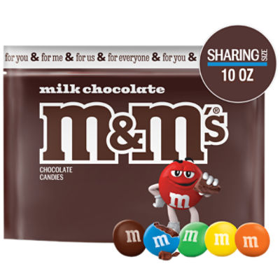 M&M's Milk Chocolate Candies Sharing Size, 10.0 oz