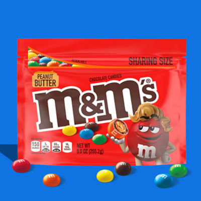 255.2g Bag Peanut Butter Flavour M&Ms MNMs m and ms American Chocolate Candy