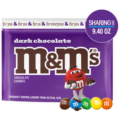 M&M's Dark Chocolate Candies Sharing Size, 9.40 oz