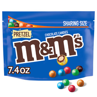  M&M'S, Pretzel Chocolate Candy Sharing Size Bag, 8 oz : Grocery  & Gourmet Food