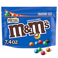 M&M'S Pretzel Milk Chocolate Candy Bag , 7.4 Ounce