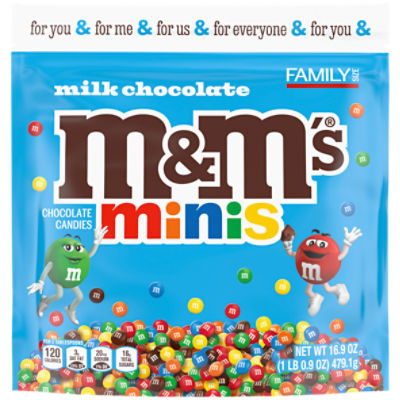 M&M'S Minis Milk Chocolate Candy Bulk Bag, 16.9 Ounce