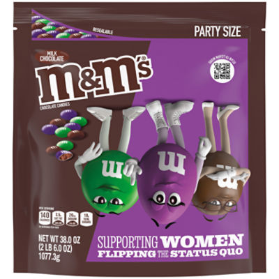 M&M's Milk Chocolate Candy, Party Size Bulk Candy Bag Peanut Butter