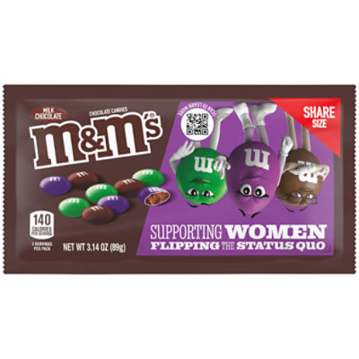 M&Ms Milk Chocolate Candies - Purple Treat Pack 