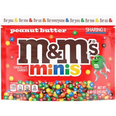 M&M'S Minis Peanut Butter Chocolate Candy Bag
