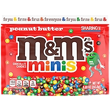 M&M'S Minis Peanut Butter Chocolate Candy Bag, 8.6 Ounce