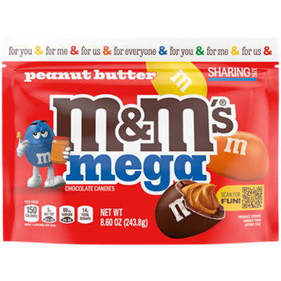 M&MS MEGA PB SHRSZ SUP 8.6OZ
