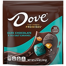 DOVE PROMISES, Sea Salt And Caramel Dark Chocolate Candy, 7.61 Oz Bag, 6.74 Ounce
