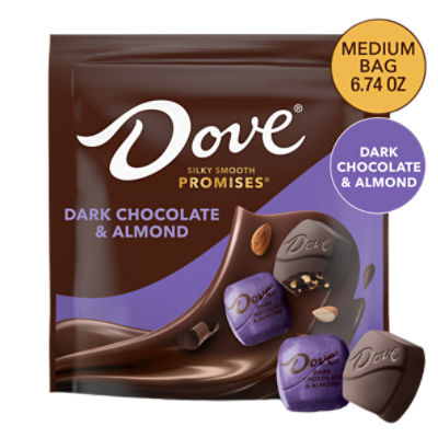 Dove Dark Chocolate & Almond, 6.74 oz