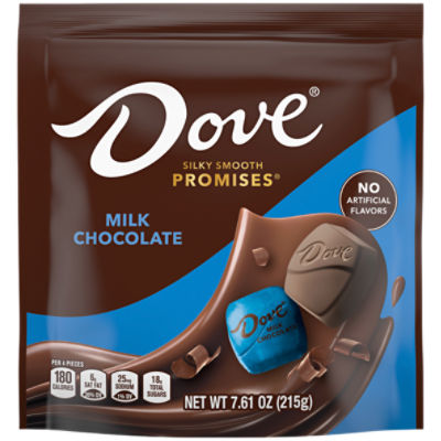 DOVE PROMISES MILK CHOCOLAE STAND UP POUCH 7.61 OUNCES EACH, 7.61 Ounce