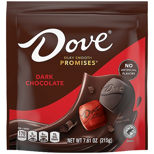 DOVE PROMISES DARK CHOCOLATE STAND UP POUCH 7.61 OUNCES PER BAG