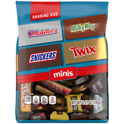 SNICKERS, TWIX & More Minis Chocolate Candy Bars