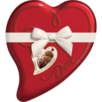 DOVE Chocolate Truffles Valentine's Day Heart Tin