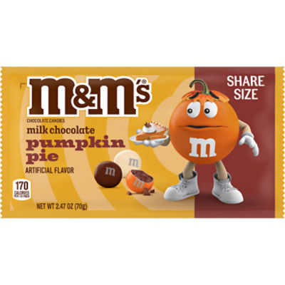M&M's Pumpkin Pie Milk Chocolate Candies Share Size, 2.47 oz