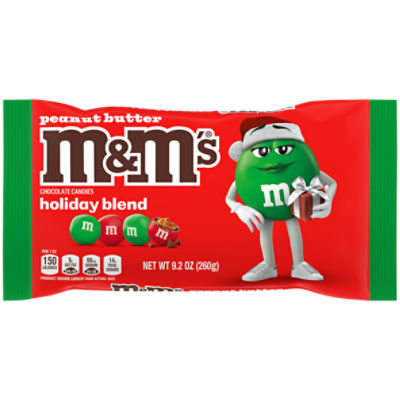 M&M'S Peanut Butter Chocolate Christmas Candy Bag