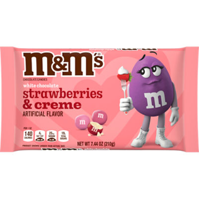 M&M'S STRAWBERRY CREME LAY DOWN BAG VALENTINE'S DAY 7.44 OUNCES PER BAG