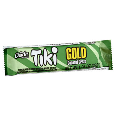 Charles Tiki Gold Coconut Craze Chocolates, 1.05 oz