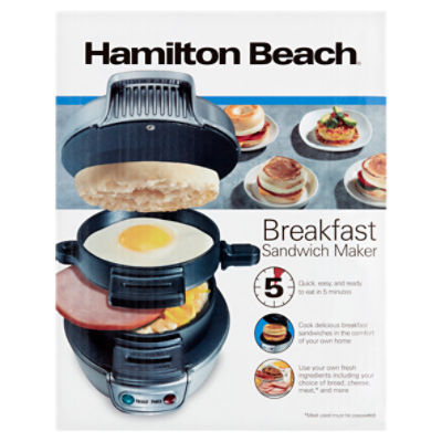 Make Delicious Breakfast Sandwiches with Hamilton Beach Breakfast Sandwich  Maker