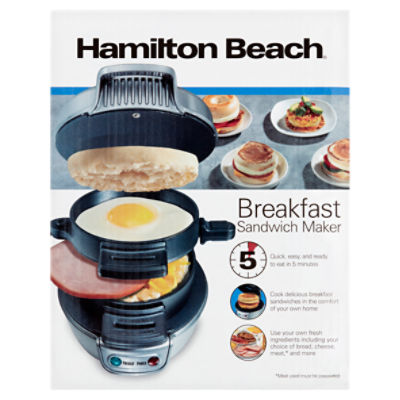 Hamilton Beach, Kitchen, New No Box Hamilton Beach Breakfast Sandwich  Maker With Egg Cooker Ring Black