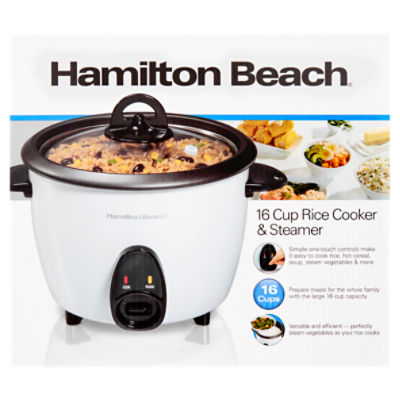 Hamilton Beach Programmable Rice Cooker and Steamer - Silver/Black, Count  of: 1 - Mariano's